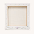 Thumbnail for 20x20 cm numeromaalauskangas valmiiksi pingotettuna puiselle kiilakehykselle – taustapuoli
