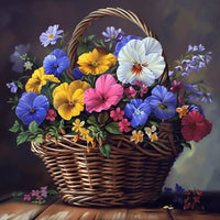 Thumbnail for Beauty basket 60x60cm - Timanttimaalaus