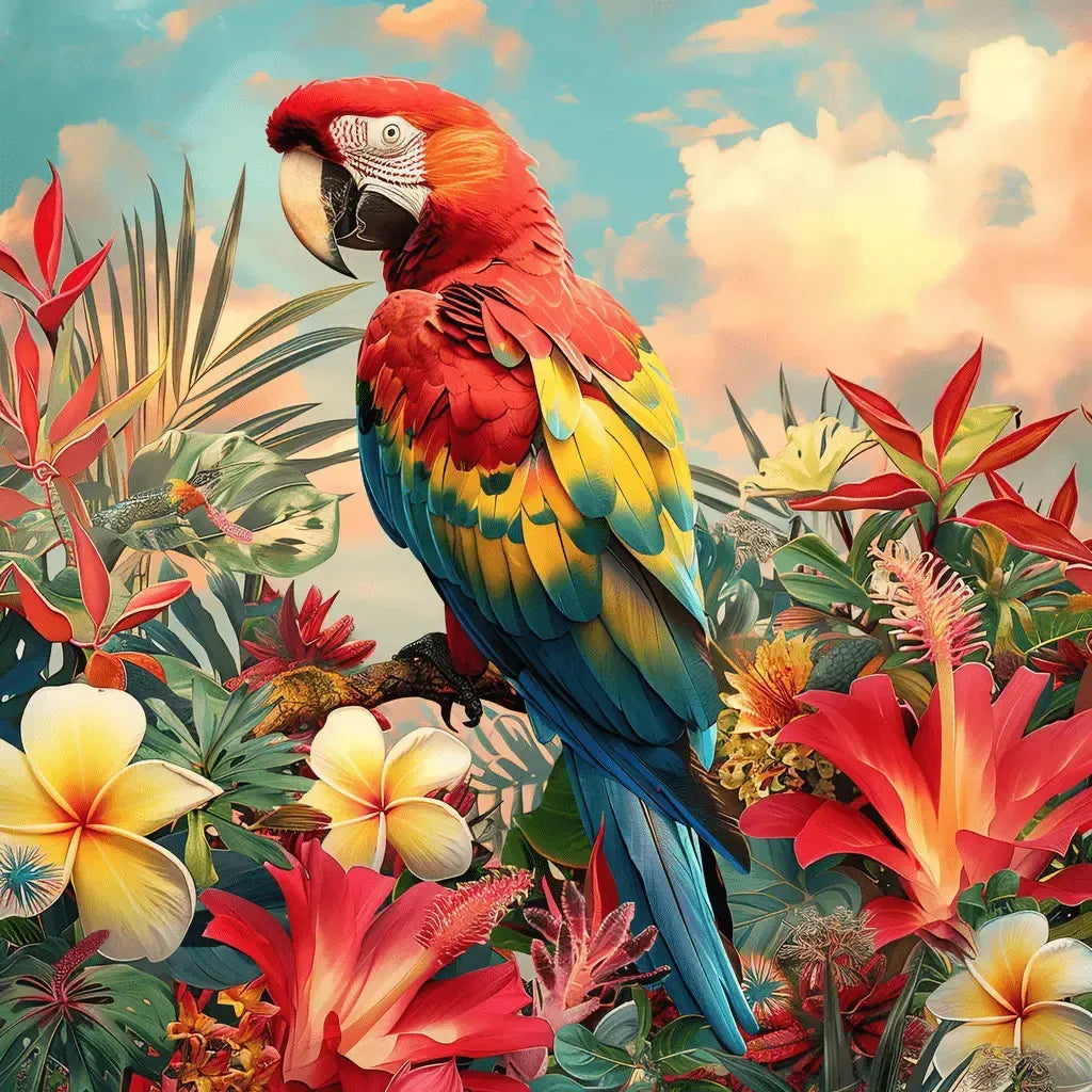 Parrot 40x40cm - Timanttimaalaus