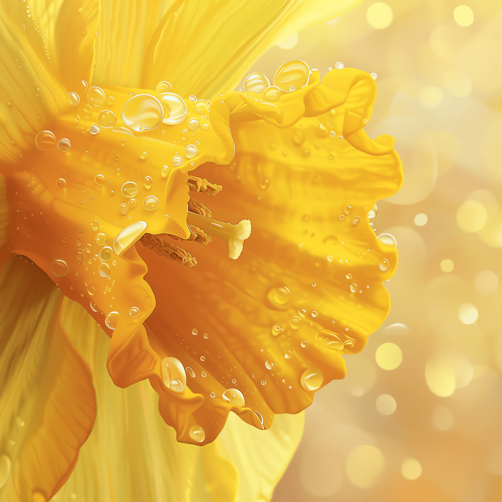 Golden Dewdrops 40x40cm - Timanttimaalaus