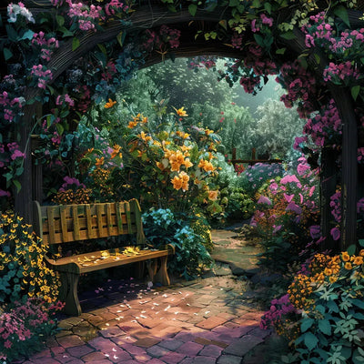 Bloom in the Shadows 50x50cm timanttimaalaus