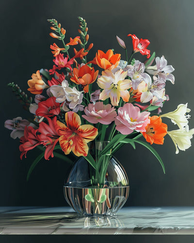 Floral Brilliance 40x50cm timanttimaalaus