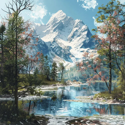 Alpine Aura 60x60cm timanttimaalaus