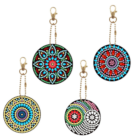 Mandala timanttimaalaus avaimenperät
