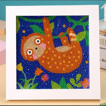 Sloth 18x18cm - Timanttimaalaus