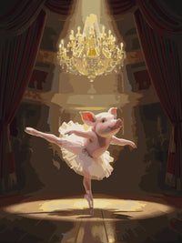 Thumbnail for Balettia tanssiva possu numeromaalaus - suloinen possu teatterissa