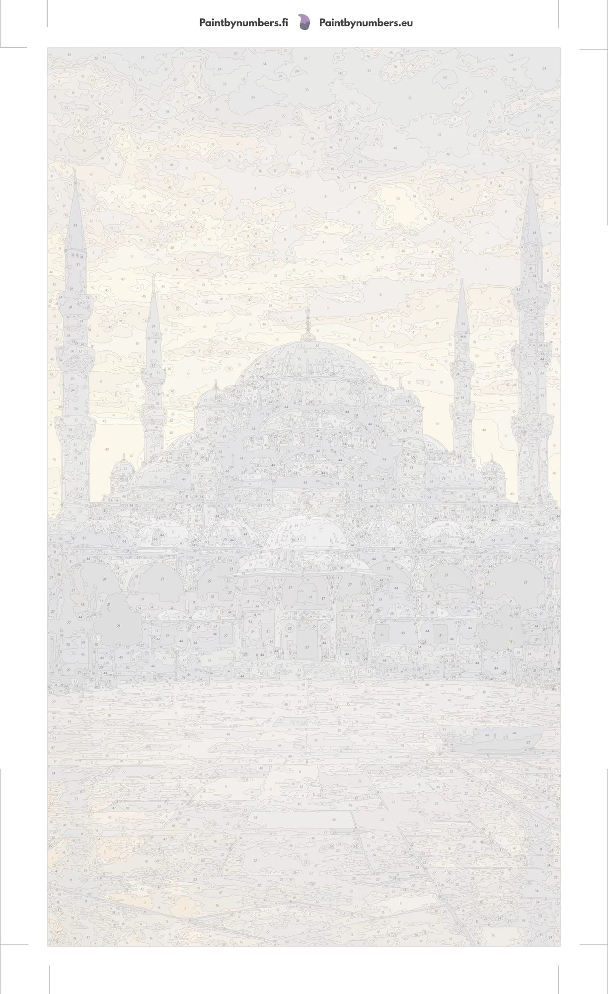 Paint by numbers canvas - Istanbul Mosque at Sunset