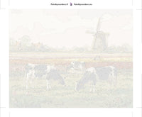 Thumbnail for Paint by numbers canvas - Cows with Windmill