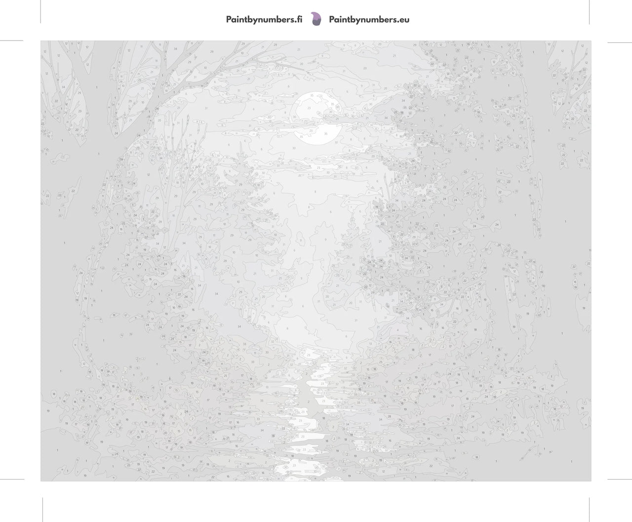 Metsä numeromaalaus pakkaus