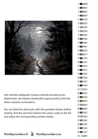 Thumbnail for Numeromaalauksen väriluettelo - maisema