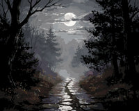 Thumbnail for Metsä numeromaalaus kuunvalossa