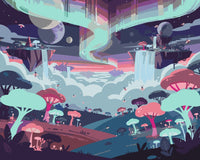 Thumbnail for Fantasia maisema numeromaalaus