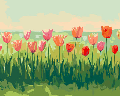 Field Blossoms Harmony numeromaalaus – kukkaniitty