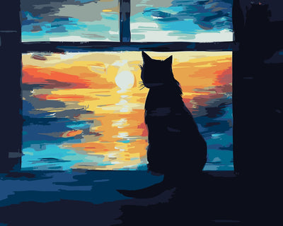 Dusk's Silent Observer numeromaalaus – hämärän tarkkailija