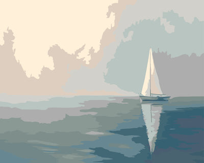 Mist on the Horizon numeromaalaus – utuinen horisontti