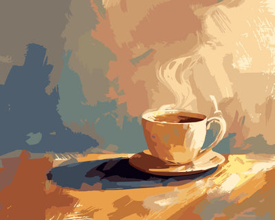 Morning Aroma numeromaalaus – aamuinen tunnelma
