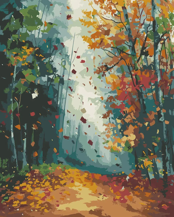 Mosaic of Fall numeromaalaus – syksyinen mosaiikki