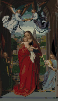 Thumbnail for Virgin and Child with Four Angels numeromaalaus - Gerard David
