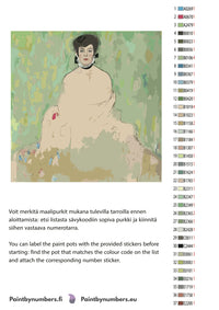 Thumbnail for Paint by numbers color chart - Amalie Zuckerkandl - väriluettelo ja ohjeet