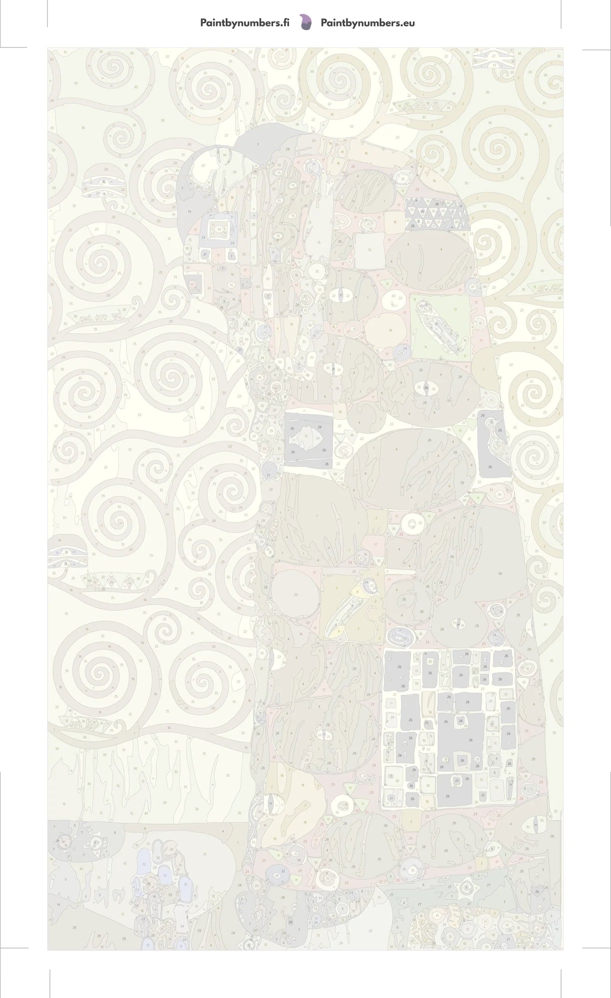 Paint by numbers canvas - Cartoon for the Frieze of the Villa Stoclet in Brussels Fulf