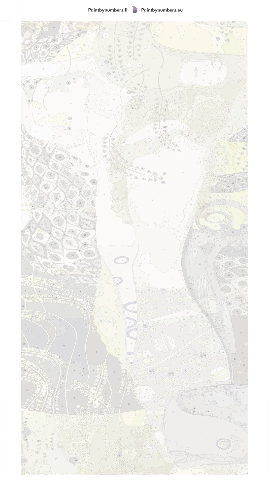 Paint by numbers canvas - Water snakes I