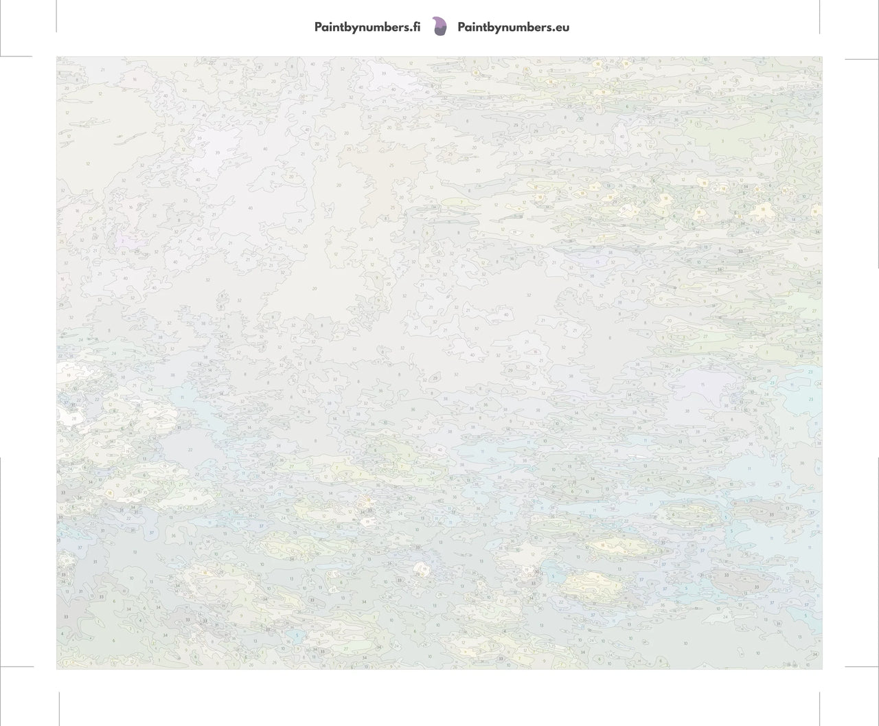 Paint by numbers canvas - Water Lilies