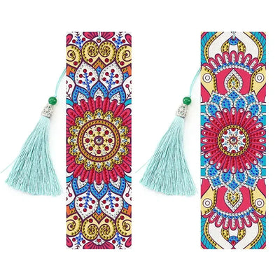 Mandala timanttimaalaus kirjanmerkit – mandala-kuvioita