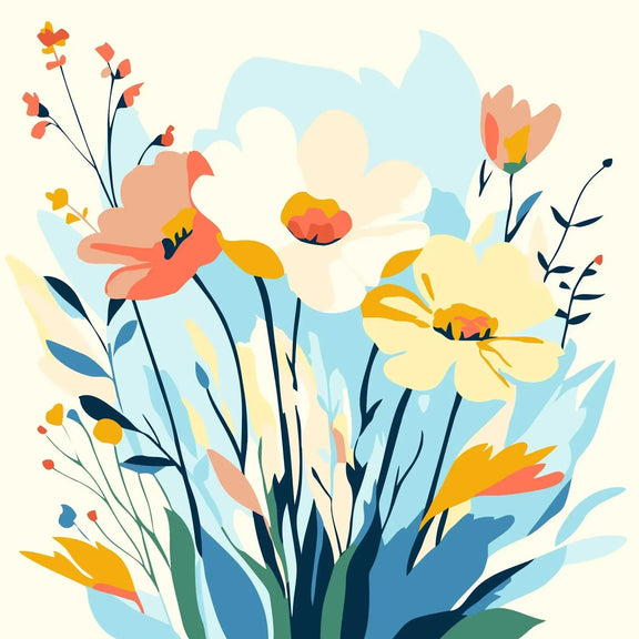 Summer Breeze 20x20cm pieni numeromaalaus