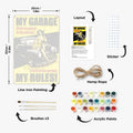 Thumbnail for My Garage – retro metallinen numeromaalaus