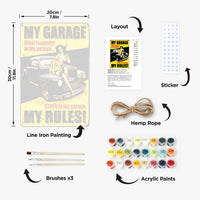 Thumbnail for My Garage – Retro Metalli Paint by Numbers 20x30 cm