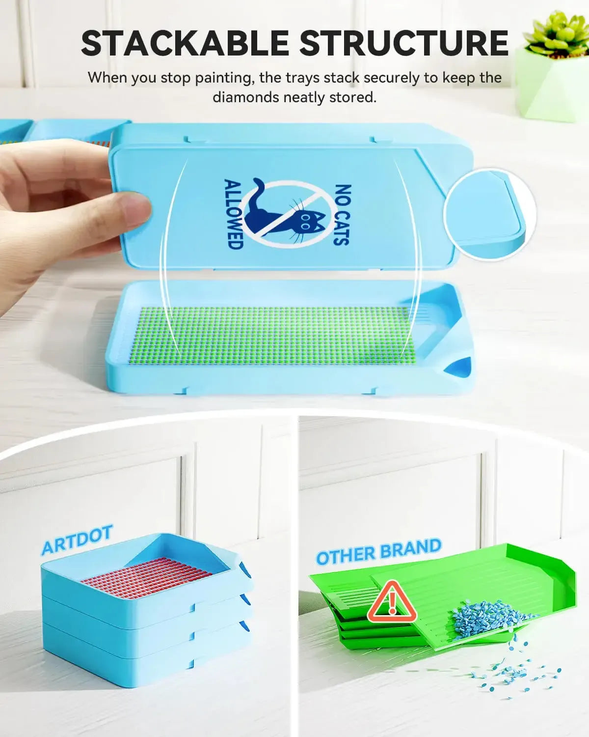 Tarjotinsetti sininen