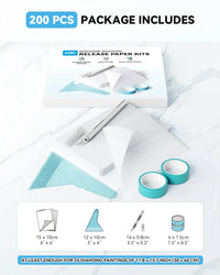 Thumbnail for Timanttimaalauksen suojapaperisetti – 200 arkkia + työkalut