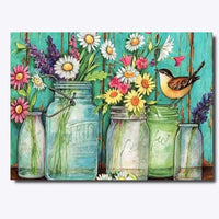 Thumbnail for Birdsong Bouquet 40x50cm - Timanttimaalaus