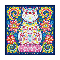 Thumbnail for Cat 30x30cm - Pimeässä hohtava timanttimaalaus