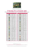 Thumbnail for A Sunday On La Grande Jatte timanttimaalauksen värikartta – 60 DMC-väriä