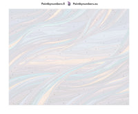 Thumbnail for Numeroitu kangas - Abstract Colorful Waves 50x40cm