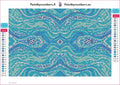 Thumbnail for Abstract Waves timanttimaalauksen liimapintainen canvas 30x20cm