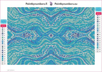 Thumbnail for Abstract Waves timanttimaalauksen liimapintainen canvas 30x20cm