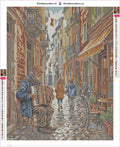 Thumbnail for Accordion Player in Old Town Alley timanttimaalauksen liimapintainen canvas 40x50cm