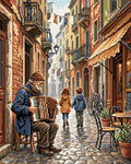 Thumbnail for Accordion Player in Old Town Alley, 40x50 cm timanttimaalaus – lopullisen kuvion esikatselu
