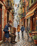Thumbnail for Accordion Player in Old Town Alley, 40x50 cm timanttimaalaus – koko kuvion esikatselu ilman lähikuvaa