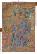 Thumbnail for African Queen in Regal Attire timanttimaalauksen liimapintainen canvas 40x60cm