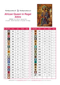 Thumbnail for African Queen in Regal Attire timanttimaalauksen värikartta – 37 DMC-väriä