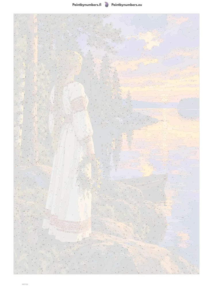 Numeromaalaus: Numeroitu kangas - Aino by the Lake 50x70cm