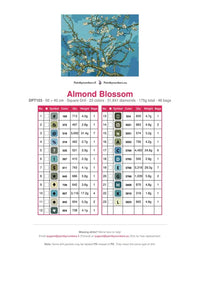 Thumbnail for Almond Blossom timanttimaalauksen värikartta – 23 DMC-väriä