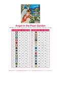 Thumbnail for Angel in the Pearl Garden timanttimaalauksen värikartta – 28 DMC-väriä