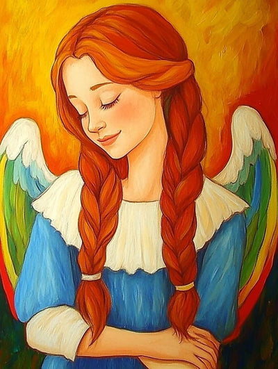 Angel 45x60cm timanttimaalaus