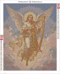 Thumbnail for Angel with Harp timanttimaalauksen liimapintainen canvas 40x50cm