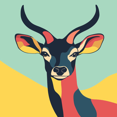 Antelope 20x20cm pieni numeromaalaus