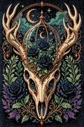 Thumbnail for Timanttikuvio - Antler Skull Roses